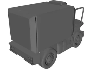 Toon Van 3D Model