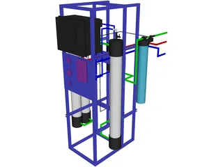 Reverse Osmosis Machine (FDA Approved) 3D Model