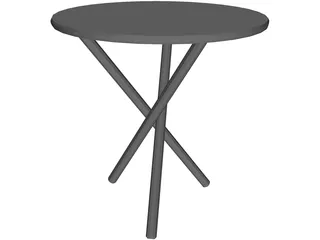 Tripod Table Jabrun 3D Model