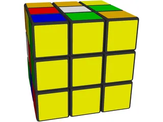 Rubicks Cube 3D Model