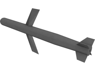 Generic Cruise Missile 3D Model