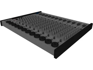 Audio Mixer 3D Model
