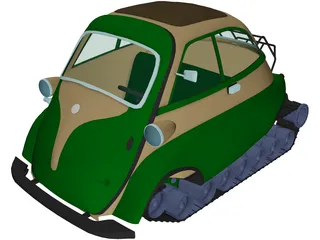 Armored Isetta 3D Model