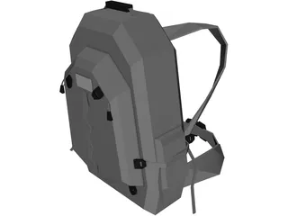 Bag Slalom 40 (Medium Touristic For Tourists And Outdoors) 3D Model