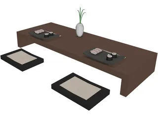 China Table  3D Model