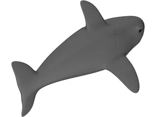 Cartoon Shark 3D Model