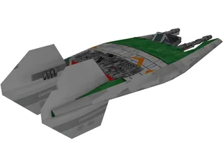 Narn Regime Fighter 3D Model