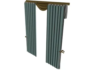 Curtains 3D Model