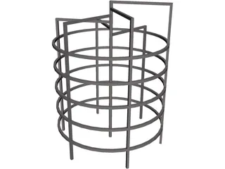 Circular Monkey Bars 3D Model