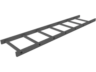 Aluminium Ladder 3D Model
