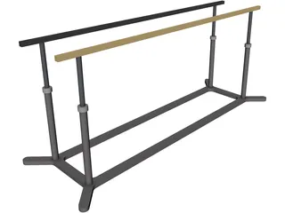 Parallel Bars 3D Model