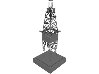 Drill Rig 3D Model