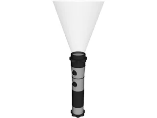 Tactical Flash Light 3D Model