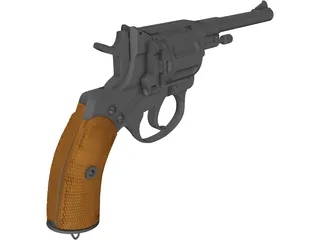 Nagant M1895 3D Model