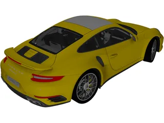 Porsche 911 Turbo S (2016) 3D Model