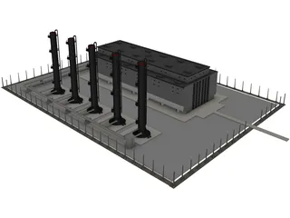 Factory 3D Model