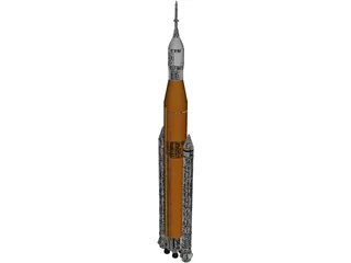 Space Launch System SLS 3D Model