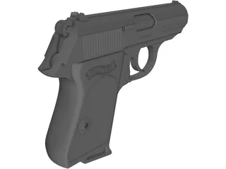 Walter PPK 9mm 3D Model