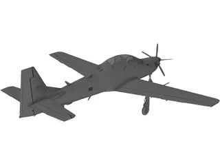 Embraer A-29B Super Tucano 3D Model