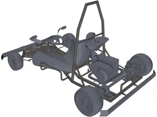 Go Kart 3D Model