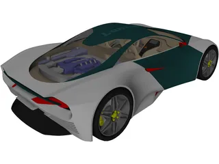 Sport Car Concept 3D Model