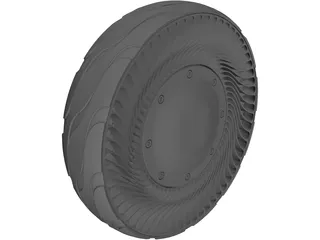 Airless Tire 3D Model