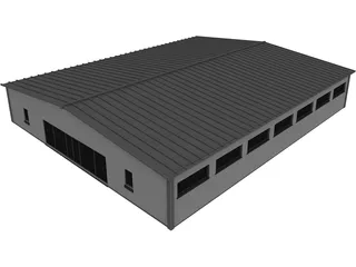 Industrial Warehouse 3D Model