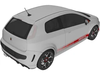 Fiat Punto Abarth (2011) 3D Model