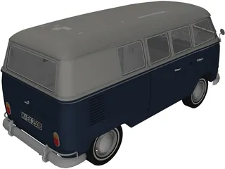 Volkswagen T1 (1967) 3D Model