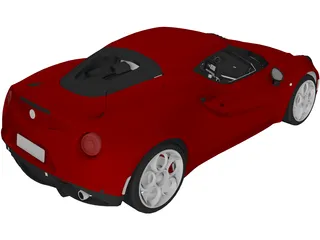 Alfa Romeo 4C Coupe (2014) 3D Model