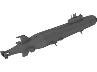 K-141 Submarine 3D Model