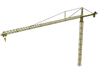 Leibherr 550 Tower Crane 3D Model