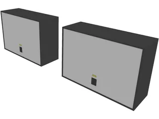 Tannoy Dreadnought Studio Monitor Speakers 3D Model