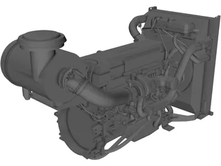 Volvo Penta TAD1362VE Engine 3D Model