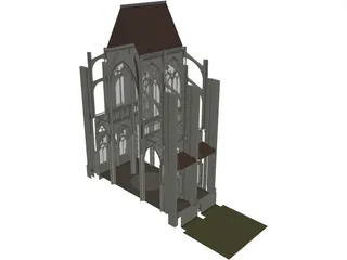 Notre Dame Reims 3D Model