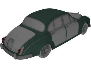 Jaguar MKII (1962) 3D Model