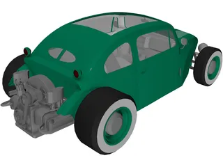 Hot Rod 3D Model