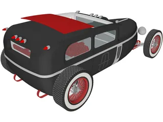 Hot Rod 3D Model