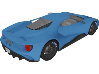 Ford GT (2017) 3D Model