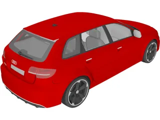 Audi RS3 Sportback (2012) 3D Model