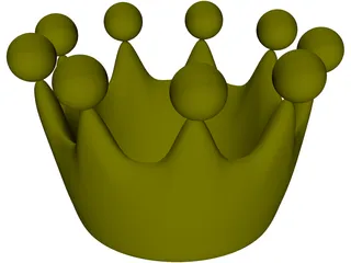 Cartoon Crown 3D Model