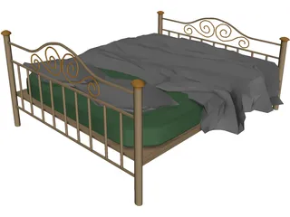 Iron Bed 3D Model