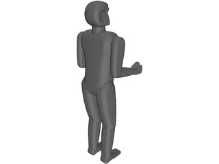 Six Feet Tall Person 3D Model