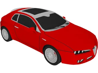 Alfa Romeo Brera 3D Model