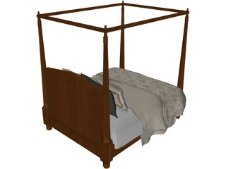 Poster Bed 3D Model
