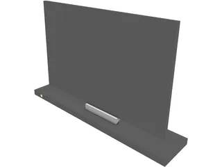 Sony Flat Screen Monitor 3D Model