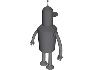 Futurama Bender 3D Model