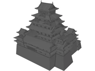 Himeji Jo Japan Castle 3D Model