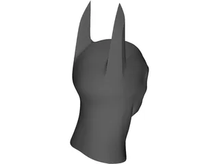 Batman Cowl and Face 3D Model