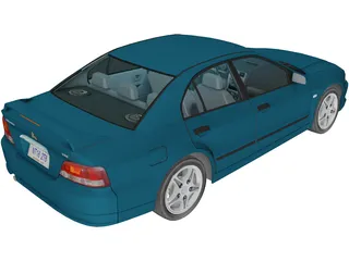 Mitsubishi Galant VR6 3D Model